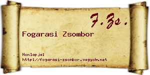 Fogarasi Zsombor névjegykártya